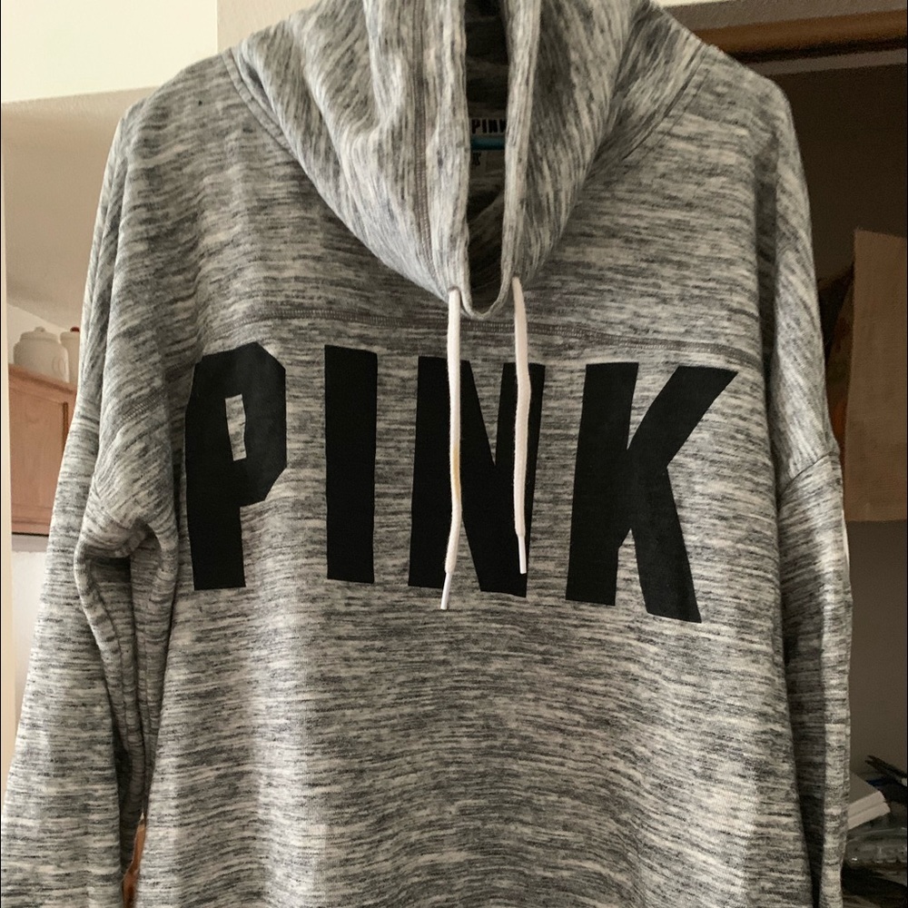 Cowl neck PINK sweatshirt